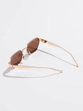 Shein - 1pc Women Vacation Polygonal Fashion Decorative Party Eyewear Elegant Shades Beach Accessories