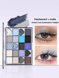 Shein - Eyeshadow Palette, 1Pc 20-Color Long-Wearing Eyeshadow Palette Shimmer & Matte Eye Shadow Powder Pallet Long Wearing Powder Pallet Y2K
