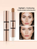 Shein - Double Ended Highlight & Contouring Stick,1Pc Multi-Function Contouring Stick Matte Contouring Nose Shadow Contour Wand
