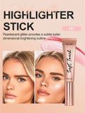 Shein - Liquid Blush,1Pc Smudge Proof Multi-Function Blush Stick Facial Cheek Blusher Contour Blush Wand For Women - Coral