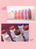 Shein - Professional Makeup Blush Stick, Long-Wearing Highly Pigmented Cream Blush
