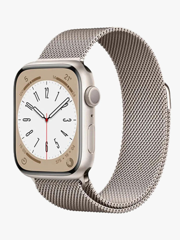 Shein - 1Pc Metal Milanese Loop Band Compatible With Apple Watch Band 38Mm 40Mm 41Mm 42Mm 44Mm 45Mm 49Mm Women Men Stainless Steel Mesh Magnetic Adjustable Strap Compatible With Apple Watch Series Ultra 9 8 7 6 5 4 3 2 1 Se