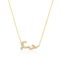 Shein Exclusive - Cubic Zirconia Decor Sterling Silver Necklace