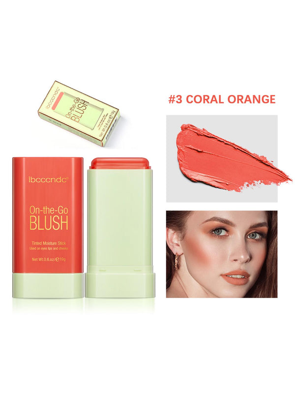 Shein - Moisturizing Blush Stick #Coral Orange