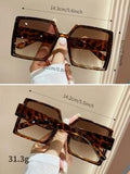 Shein - Leopard Frame Sunglasses For Summer Sunprotection Outdoor Perfect