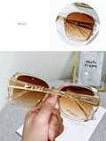 Shein - Cute 1pc New Fashion Large Frame Uv Protection Trendy Round Face Glasses