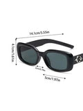 Shein - European And American Style Women's Sunglasses Retro Fashion Uv Protection Small Face