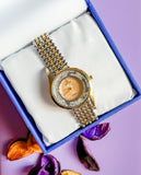 The Original - Ladies/Women watch Premium Wrist Watches 3-Golden Dial Gift Set Box