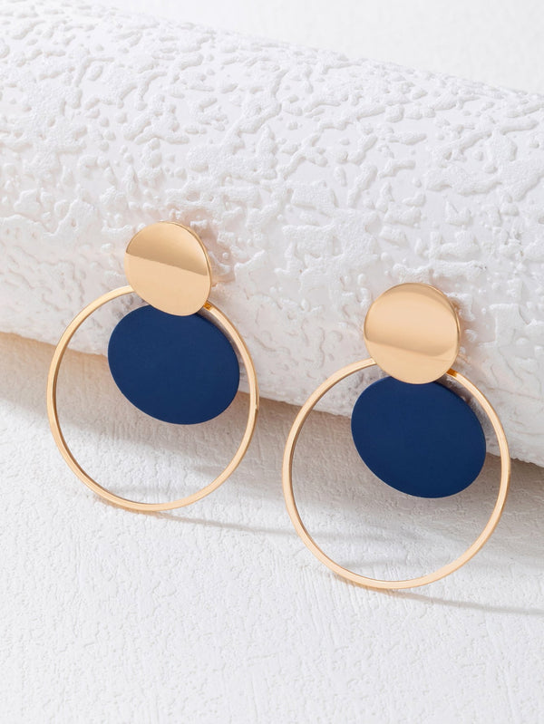 Shein - Round Drop Earrings