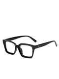 Shein - 1pc Fashion Square Clear Glasses Women Men Anti-Blue Eyeglasses