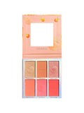 Shein - 6-Color Highlighter, Blush & Eyeshadow Palette, Multi-Functional Makeup For Brightening Face, Bright Flash, Pearl Light, Suitable For Students In The Cross-Border E-Commerce Industry