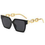 Shein - 1pc Women's Plastic Frame Square Sunglasses Suitable For Daily Wear Elegant Sunglasses