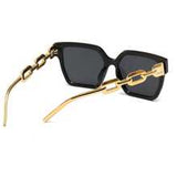 Shein - 1pc Women's Plastic Frame Square Sunglasses Suitable For Daily Wear Elegant Sunglasses