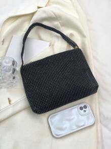 Shein - Glitter Bling, Shiny Glamorous, Elegant, Exquisite 1pc Sparkly PVC Wallet & Phone Storage With Zipper Closure