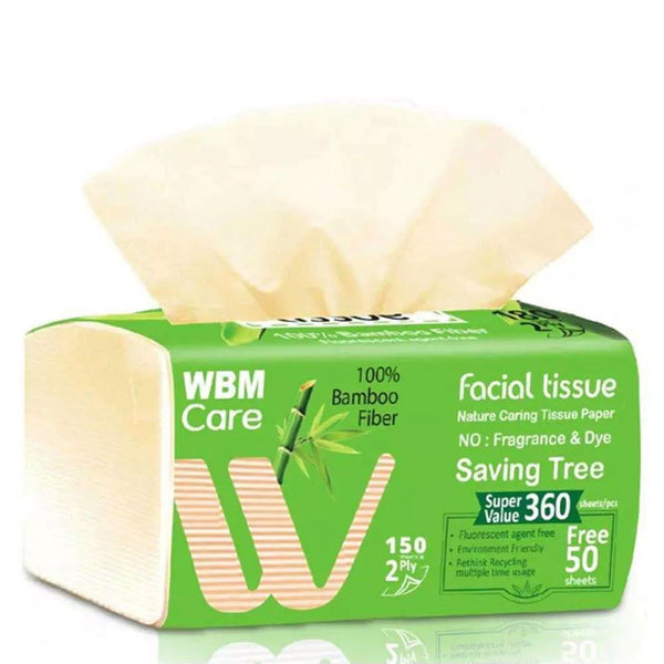 WBM - Bamboo Facial Tissue  3Ply - 150 Sheets