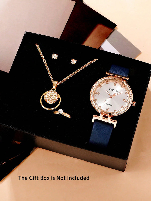 Shein - 5Pcs/Set New Fashion Women'S Watch Set