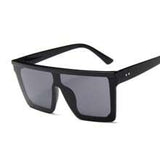 Shein - 1pc Women's European And American Style Fashionable Black Sunglasses,