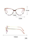 Shein - 1pc Cat Eye Tr90 Non-Prescription Glasses Clear Glasses Accessories