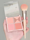 Shein - Matte Blush Palette, 1Pc Long-Wearing Waterproof Facial Cheek Blusher Contour Face Makeup Product