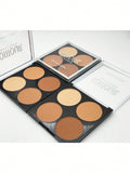Shein - 1Pc Four Colors Stereo Contour Powder With Delicate Texture Matte Bronzing Makeup Powder Beginner Contouring Palette