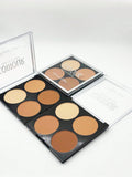 Shein - 1Pc Four Colors Stereo Contour Powder With Delicate Texture Matte Bronzing Makeup Powder Beginner Contouring Palette