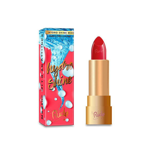 Rude Cosmetics - Hydro Shine Moisturizing Lipstick - Candy Apple