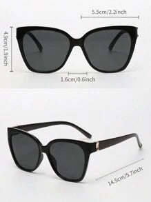 Shein - 1pc Women's Plastic Square Fashion Sunglasses