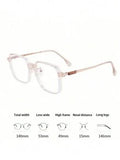 Shein - 1pc Anti-Blue Light Glasses Women Men Oversized Optical Frame Eye Protection Ultra Light Eyeglasses