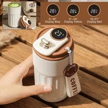 Shein -  Coffee Insulation Cup With Rope Cup 450ML Stainless Steel Accompanying Cup Portable Smart Coffee Cup