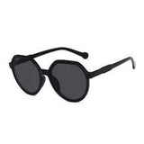 Shein - 1pc Fashionable Trendy Sunglasses Women Vintage Round Frame Black Shades