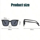 Shein - 1pc Unisex Fashion Sunglasses, Four Seasons Anti-UV Polarized Sun Glasses
