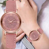 Shein - 1pc Set Luxury Women Watches For Quartz Full Brake Watch Women Leather Watch