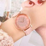 Shein - 1pc Set Luxury Women Watches For Quartz Full Brake Watch Women Leather Watch