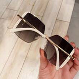 Shein - 1pc Women's 2024 New Arrivals High Brow Street Style Fashion Sunglasses