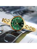 Shein - Curren Women Quartz Watch Fashionable Waterproof Wristwatch With Bracelet