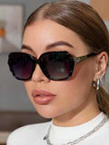 Shein - Polarized Sunglasses Men Women Retro Geometric Frame Elegant Fashion Classic