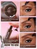 SHEGLAM - Brow-Fection Angled Brush & Dip-Chocolate Hair-Like Strokes Liquid Eyebrow Gel Pen Espresso