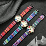 Shein - 1Pc/2Pcs/5Pcs Vintage Bohemian Women Quartz Watch Hippie Wristwatch Mother'S Day Gift