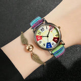 Shein - 1Pc/2Pcs/5Pcs Vintage Bohemian Women Quartz Watch Hippie Wristwatch Mother'S Day Gift