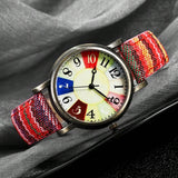 Shein - 1Pc/2Pcs/5Pcs Vintage Bohemian Women Quartz Watch Hippie Wristwatch Mother'S Day Gift