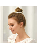 Shein - 1pc Elegant Faux Pearl Hair Tie Scrunchie - Decorative Bracelet Hair Accessory