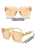Shein - 3pcs Retro Oversized Sunglasses Women's High-End Trendy Sunscreen Fashion Sunglasses