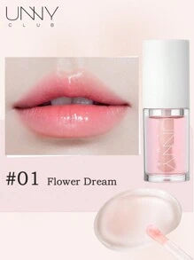 Shein - UNNY CLUB Moisturizing Lip Oil,No-Sticky Lip Gloss Lip Balm - #01Flower Dream Traveler