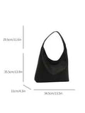 Shein - 2024 Fashion Solid Color Popular Commuting Tote Bag