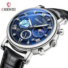 Shein - CHENXI Fashion Men Wristwatch Chronograph Auto Date Function Top Brand Luxury Waterproof Original Watch