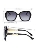 Shein - Elegant 1pc Women's Uv-Proof Pc Oversize Sunglasses With Rhinestone Decoration Sunglasses