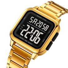 Shein - Skmei Metal Digital Watch Waterproof Bestselling Men Digital Wrist Watch