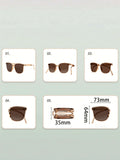 Shein - 1pc Fashionable UV-Protective Folding Sunglasses