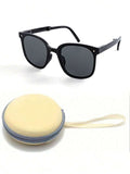 Shein - 1pc Fashionable UV-Protective Folding Sunglasses