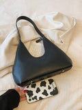 Shein - Old Moeny, Lightweight,Business Casual 1pc Vintage French Moon Shaped Armpit Bag